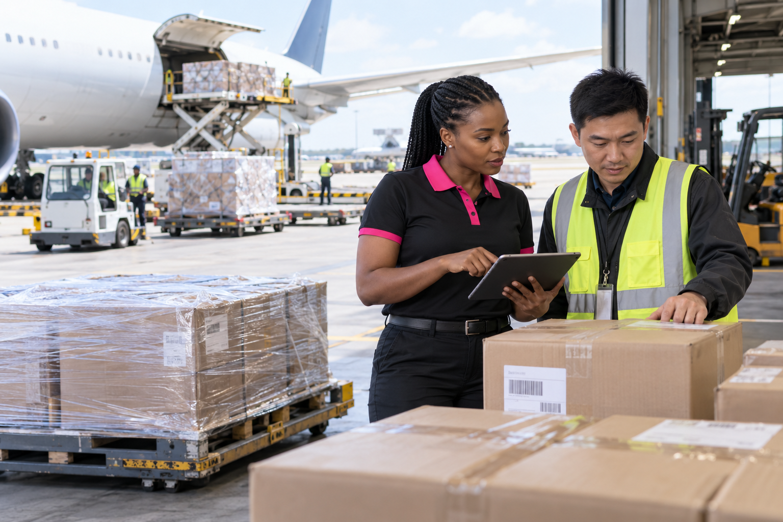 Go Girl Couriers coordinating air cargo from China to South Africa